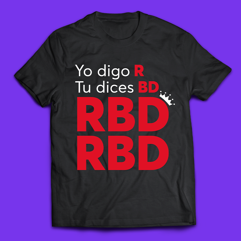 Camiseta RBD - Yo digo "R"...